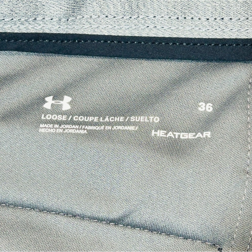 Under Armour golf shorts Heat Gear golf shorts loose fit black men Size 36 - Picture 3 of 7